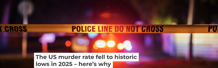 The reported rate of murder and nonnegligent manslaughter may be the lowest since reliable national data began to be collected in 1960. Jeremy Hogan/Photodisc via Getty Images